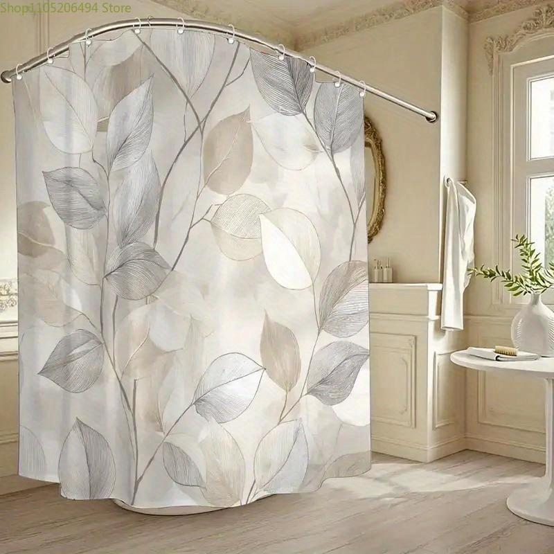 1Pz Tenda da Doccia per Bagno, Decorazione Fai-da-te per la Casa, Tenda da Doccia Autunnale Dipinta per Festival, Include 12 Ganci, 180*180Cm Bagno