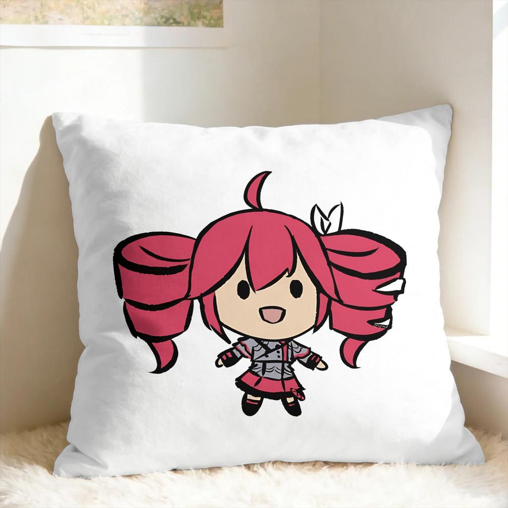 Pearto Creative Kasane Teto Expression Pillow Cover  Morden Pillow Case For Living Room Chair Comfy Cushion Cover Gift