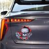Car Metal Skull Reflective Sticker Horror Peeking Skull Head PET Reflective Film Decal Auto Motorcycle Body Styling Modification