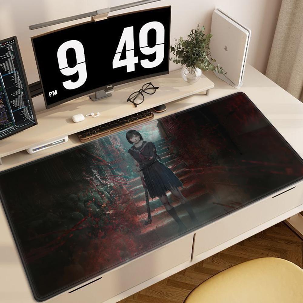 

Игровой S-Silent Hill F Коврик для мыши Хоррор Нескользящий Утолщенный Большой Блокировка края Письменный Офисный Студенческий Игровой Подушка MousePad 600x300x2mm