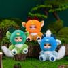15cm Cute Creative Dinosaurs Vinyl Face Plush Toy Soft Gifts Colorful Doll for Kids Bag Pendant