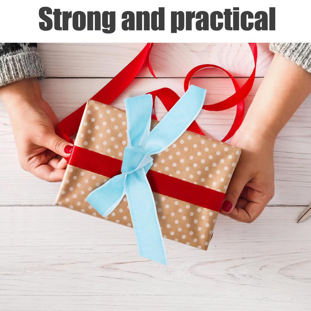 1 Roll Flocking Craft Ribbon Dark .94 Yards Single Sided Soft for DIY Bow Making Present Wrapping Decorative Accessories