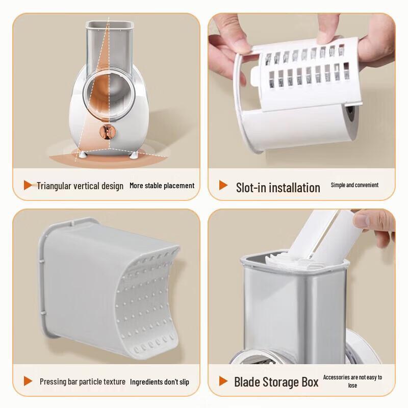 Multifunktionell grönsaksskärare & rivjärn