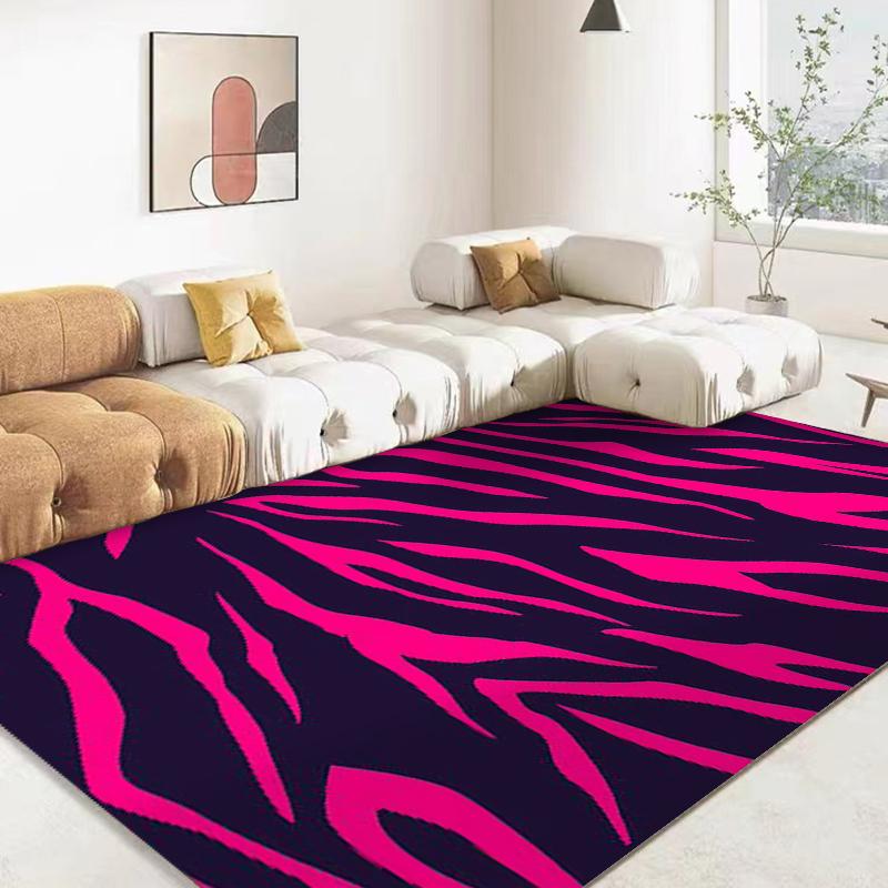 Zebra Black White Texture Rug Carpet for Living Room Bedroom Soft Kitchen Bathroom Anti-slip Floor Mats Hallway Rugs Home Decor