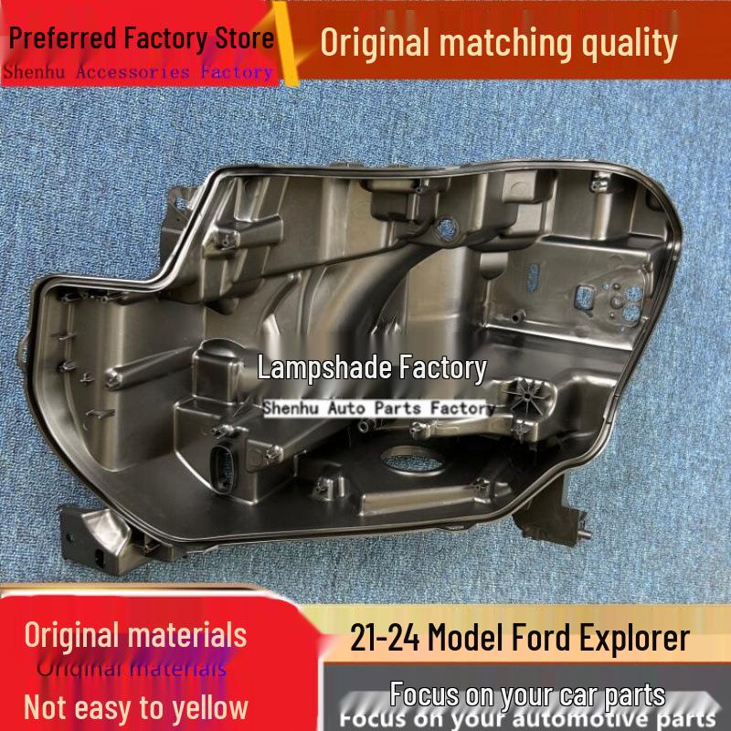 

Compatible Black Rear Housing for 21-24 Ford Conqueror Front Headlight 1pc-Driver Front Regular PP