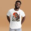 Catzilla The Great Wave Off Kanagawa Hokusai Funny Japanese Cat Kanji T-Shirt