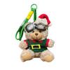 Stuffed Animal Goggles Plush Pendant Soft Fleece Christmas Doll Keychain  Winter Party
