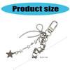 Star Bowknot Pendant Keychain Stylish Phone Chain Fashionable Keyring Bag Decoration Unique Gift for Women Girls