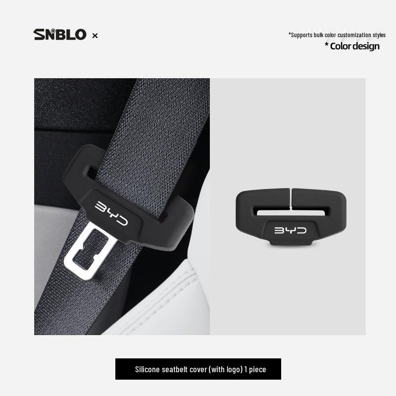 Compatible with seat belt and anti-collision cover modifications for BYD Qin Plus, Seagull, Dolphin, Seal, and Song Plus models.
