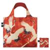 LOQI Eco Bag with White and Red Cranes WH.CR.R Women's