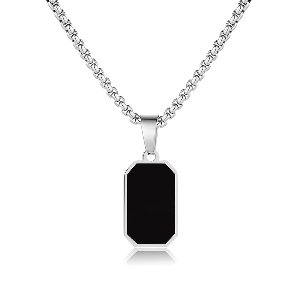 Hip Hop Style Stainless Steel Pendant Necklace For Men And Women With Animal Motif Silver A