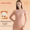 Gujin Women's Marshmallow Plush Thermal Underwear Set