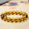 Brazilian Artificial Citrine Bracelet for Women, Golden and Transparent, Suitable for Both Men and Women, a Fashionable Gift for Couples