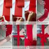 Christmas Hanging Door Bow Ribbon Big Red Bows for Wedding Xmas Holiday Front Door Party Home DIY Decorations Gift Wrapping