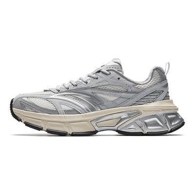 Bequeme Retro-Verschleißfeste Stoßdämpfende Warme Niedrige Freizeitschuhe Damen Sneaker Weiß Grau Silber 122518895-5