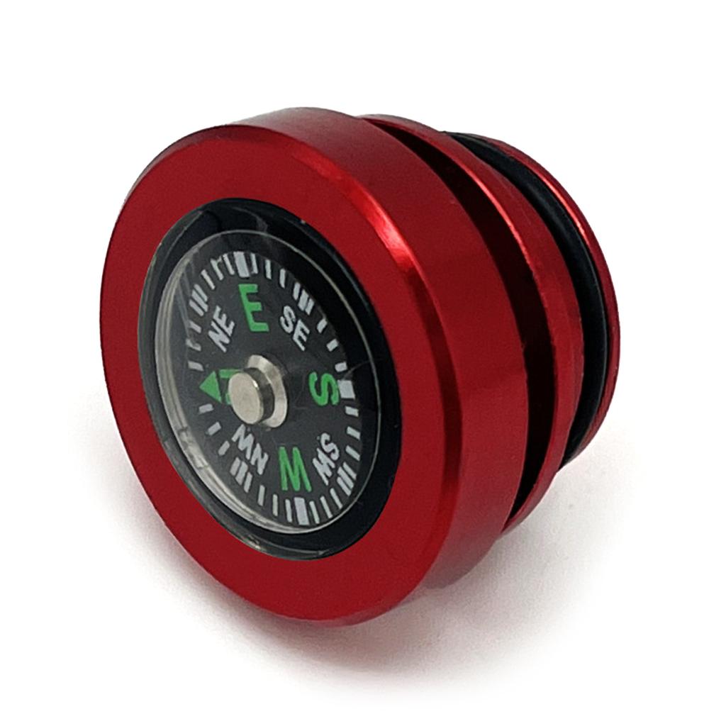 Aluminum Car Cigarette Lighter Plug Replacement Compass Button Cover Universal Push Button Dust Cover