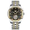 Top Brand New Classic Tourbillon Swiss Men's Mechanical Watch Calendar Fully Automatic Waterproof Multifunctional Hollow Luminous Aggressive Watch