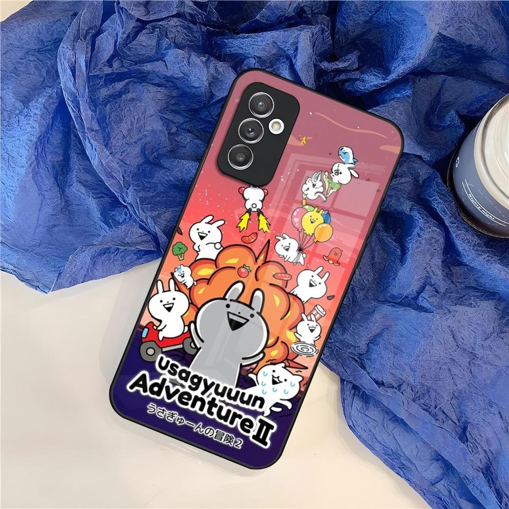Usagyuuun Rabbit Cute Phone Case for Samsung S25 S24 S30 S21 S23 S20 S22 Fe S10 E S9 Note 20 Pro Ultra Plus glass Cover
