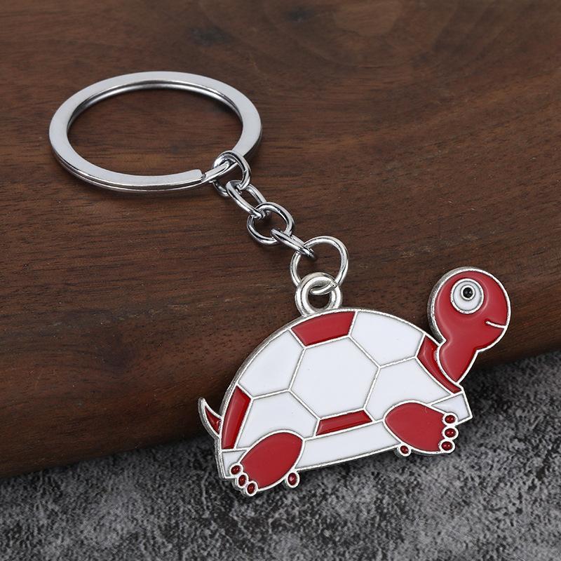 Cute Cartoon Turtle Enamel Keychains Bright Color Design Sturdy Metal Ring For Bag Decor Key Storage Gifts For Turtle Fans