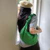 2023 Travel Pleated Crossbody Bags Solid Color Shoulder Bag for Women Trendy Bag