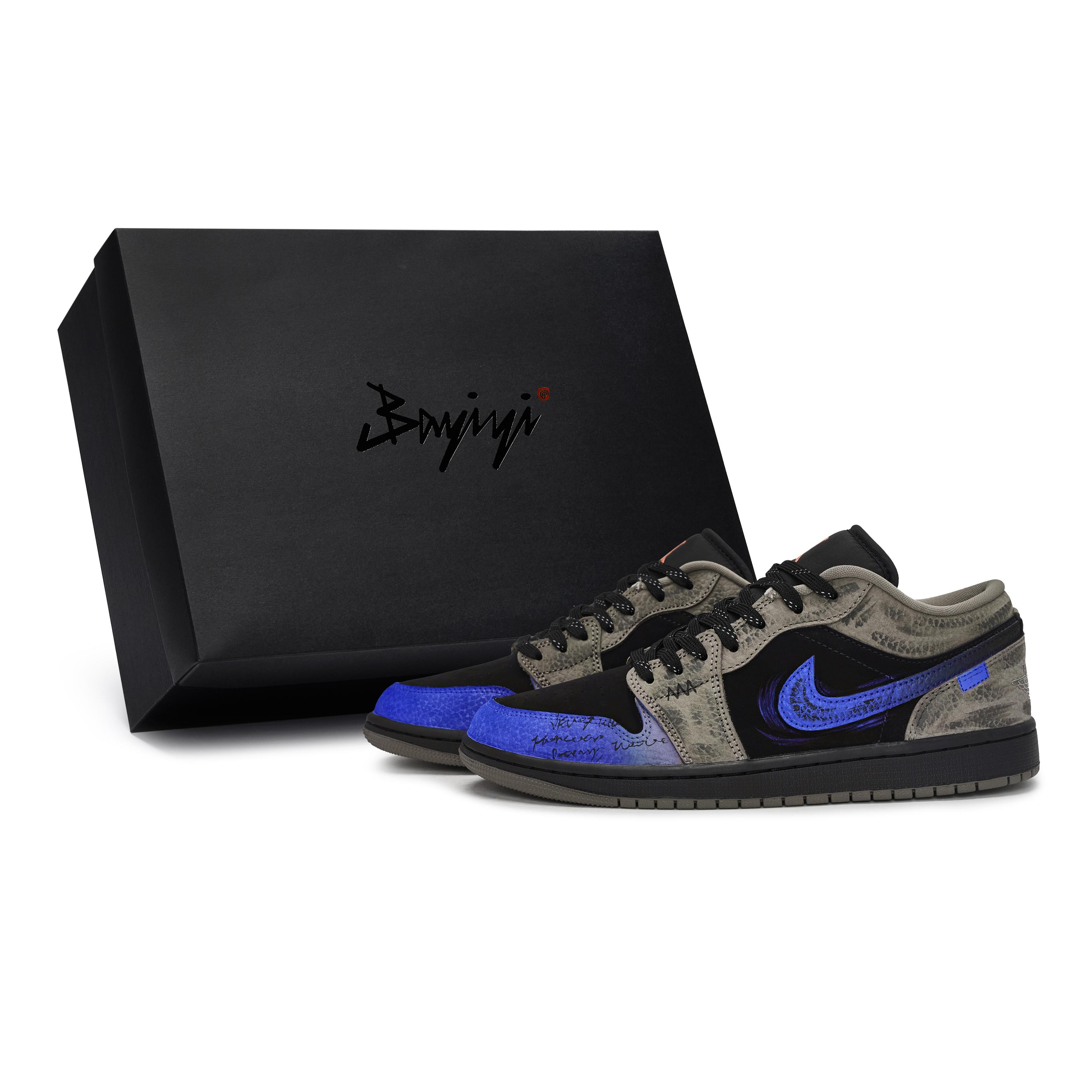 

Jordan Air Jordan 1 811 Manufacturing, Dawn Stream Blue, Special Shoe Box Low top Vintage Basketball Shoes Unisex IB7109-005(Team80-S-BOX) 44.5