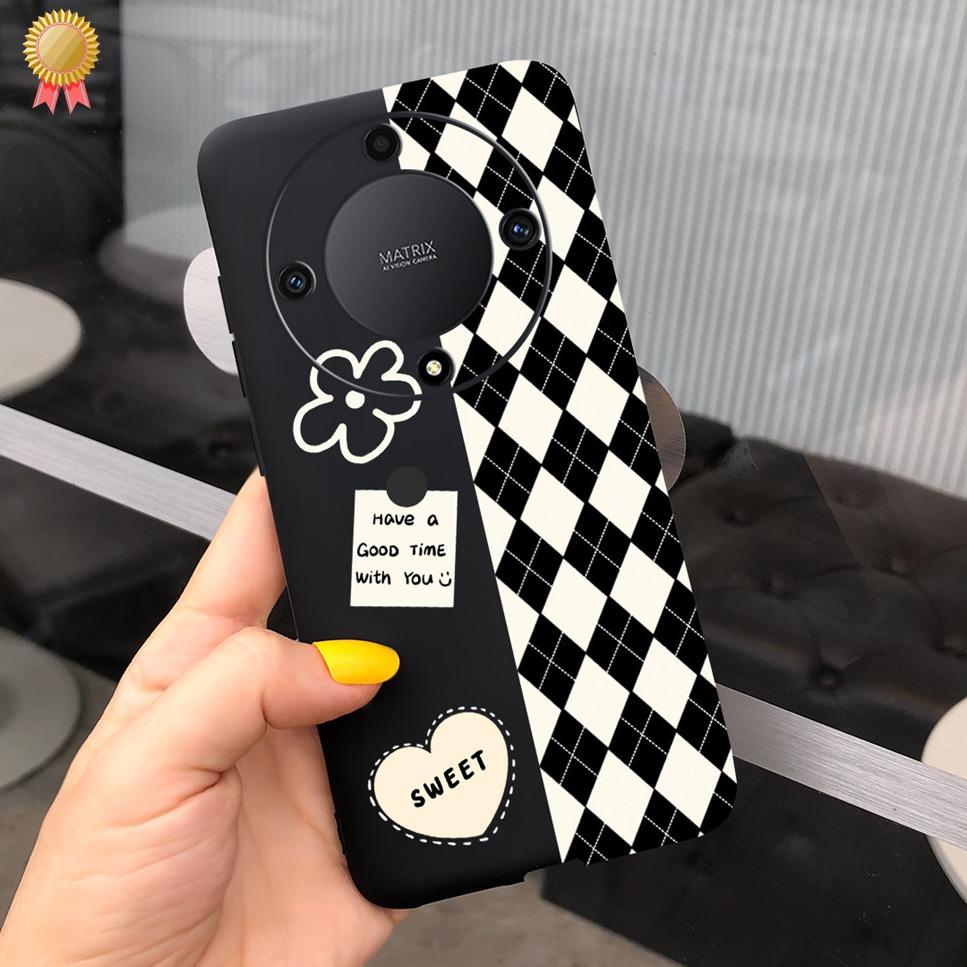 Luxury Case For Honor X9a Soft TPU Capa COOL New Cute Animal Painted Back Coque For Honor X9a X8A X7A 9XA 8XA 7XA  Bumper Bags