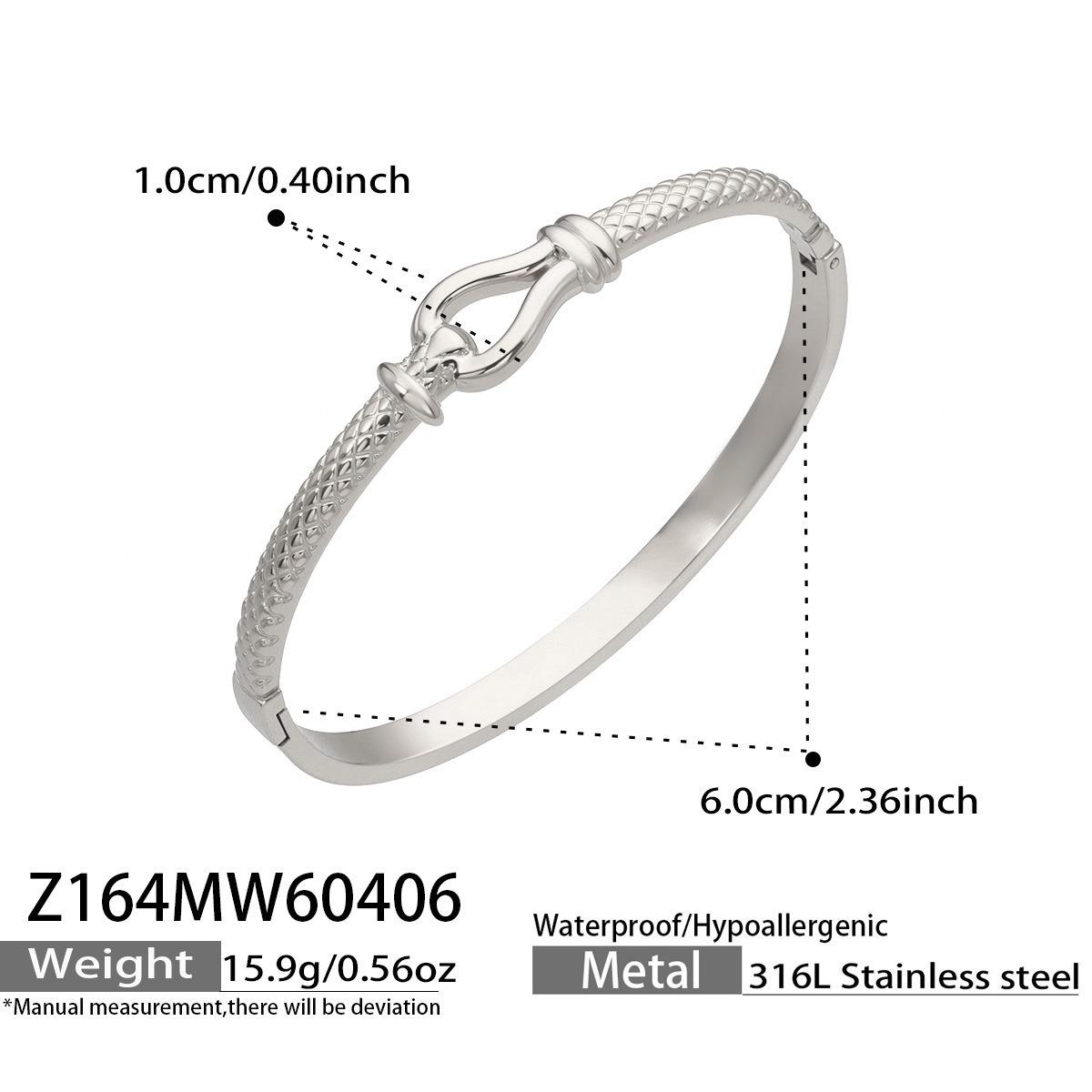 18K Gold Plated Rope Knot Bracelet for Women, 316L Stainless Steel, Elegant and Fade-Resistant