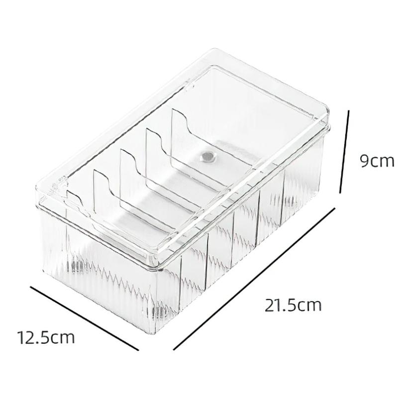 Eyelash Storage Box With Lid Desktop Cosmetics Organization Tool Acrylic Transparent Case Holder Exclusively For Makeup Supplies