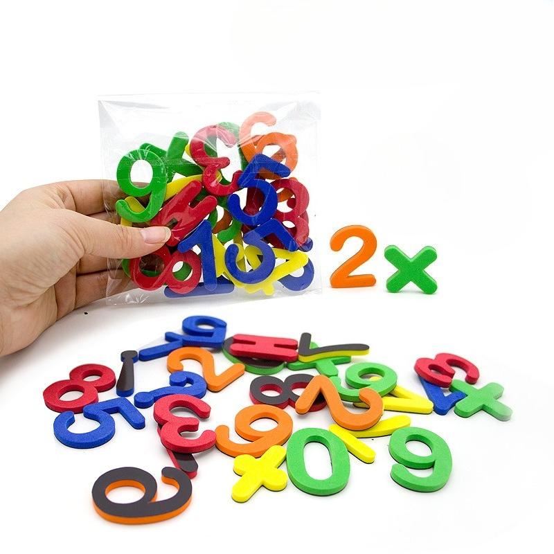Magnetic English Letter Digital Symbol Magnetic Stickers Refrigerator Stickers Educational Kids Toys Birthday Gift Fridge Magnet