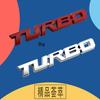 3D TURBO Metal Sticker Car Body Emblem Decal Electroplating Zinc Alloy Car Tailgate Badge Decoration Auto Accessories