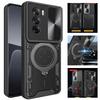 For Oppo Reno12pro 5G Case Car Magnetic Ring Holder Armor Phone Case for Oppo Reno12 Reno 12 Pro 5G Slide Camera Lens Back Cover