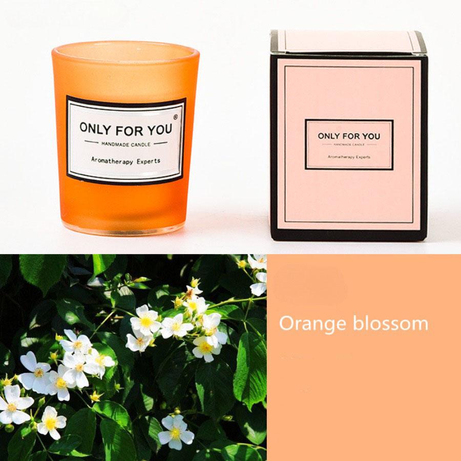 Glass Cup Scented Candle 50g Natural Plant Essential Oil Handmade Soy Wax Romantic Birthday Home hotel Wedding Decoration
