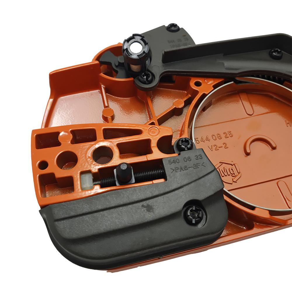 Clutch Side Sprocket Cover with Chain Brake Assembly For Husqvarna 445 450 Chainsaw Replacement Parts OEM 544097901 544097902