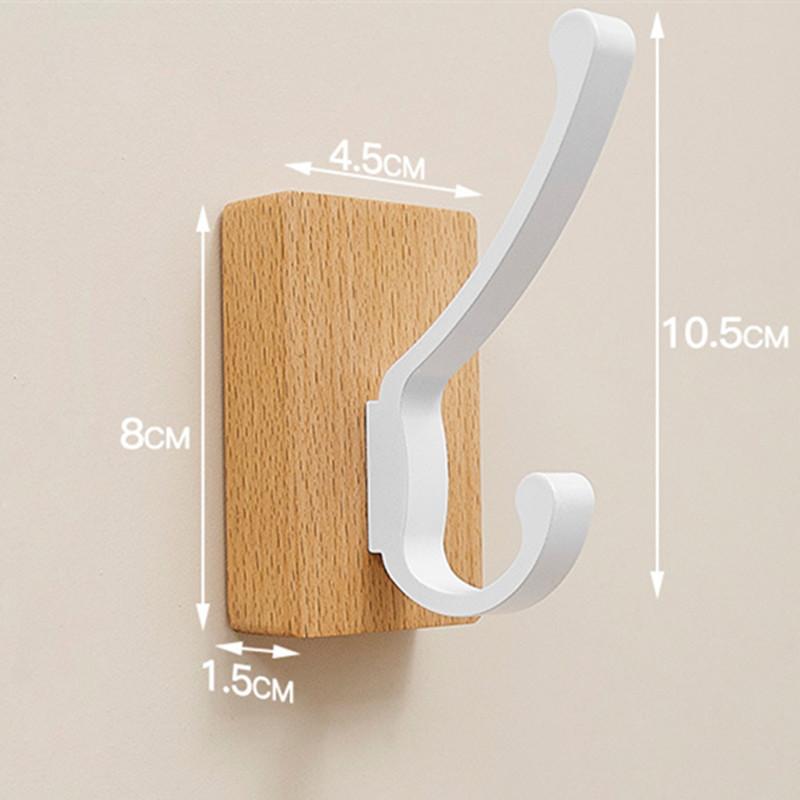 Walnuss Türhaken Kreativer Lochfreier Wandhaken Moderne Heim Wanddekorationszubehör Kleidung Handtücher Universalhaken Geschenk