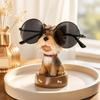 Yellow Resin Animal Statues Animal Shaped Design Eyeglasses Display Stand  For Eyeglasses Storage