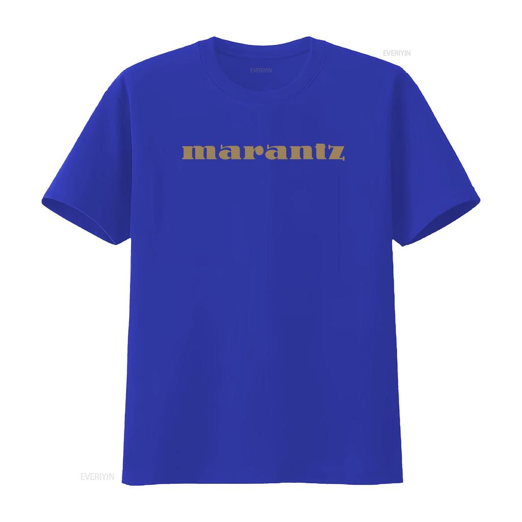 Marantz Audio T Shirt for Fashion Print Casual vintage Washed Comfortable Stretched homme streetwear Top For Everyday Wear