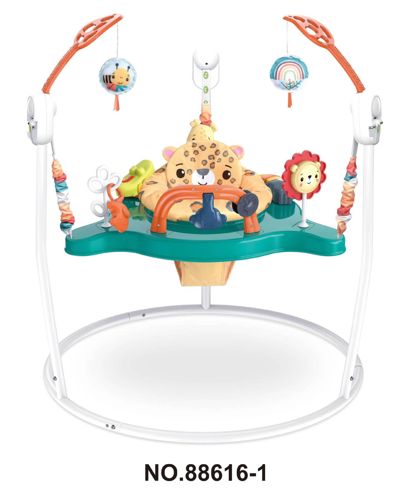 

Многофункциональный детский прыгунок: Музыкальный игровой зал, Кресло-качалка, Развивающий игровой столик и Ходунки для новорожденных.