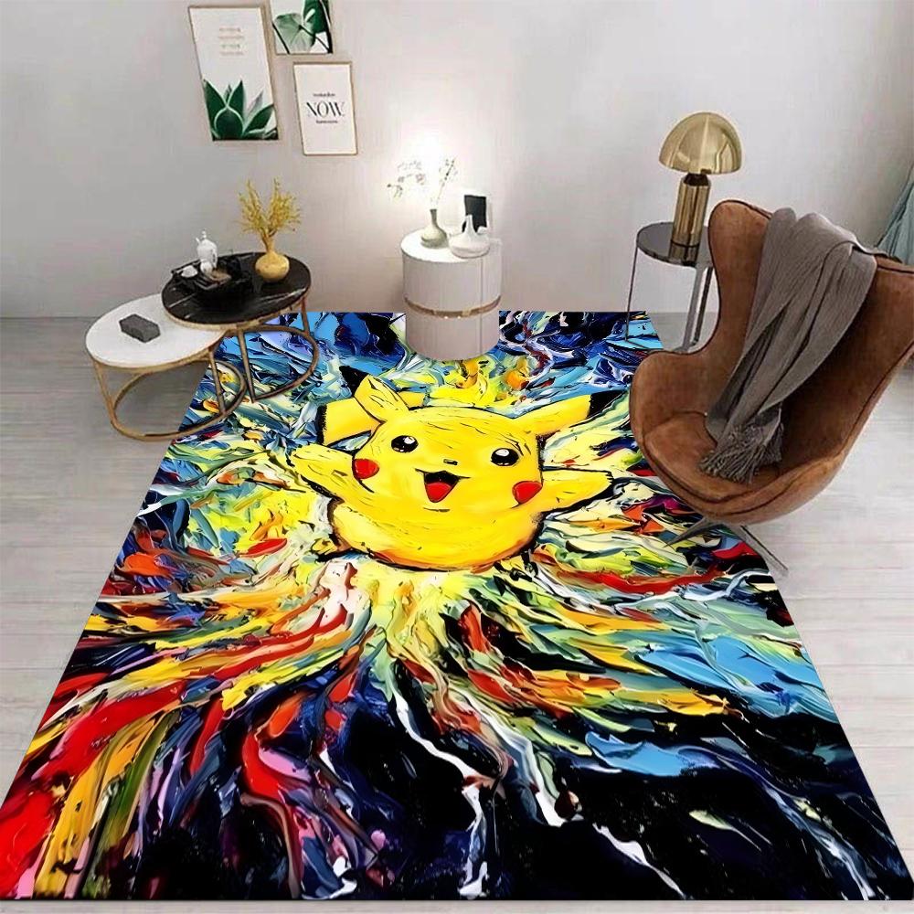 Pokemon Cartoon Carpet Rug for Home Living Room Bedroom Sofa Doormat Child Play Area Rug Non-slip Floor Mat Gift