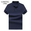 LIMENG Men's Pure Color Pique Cotton Polo Shirt