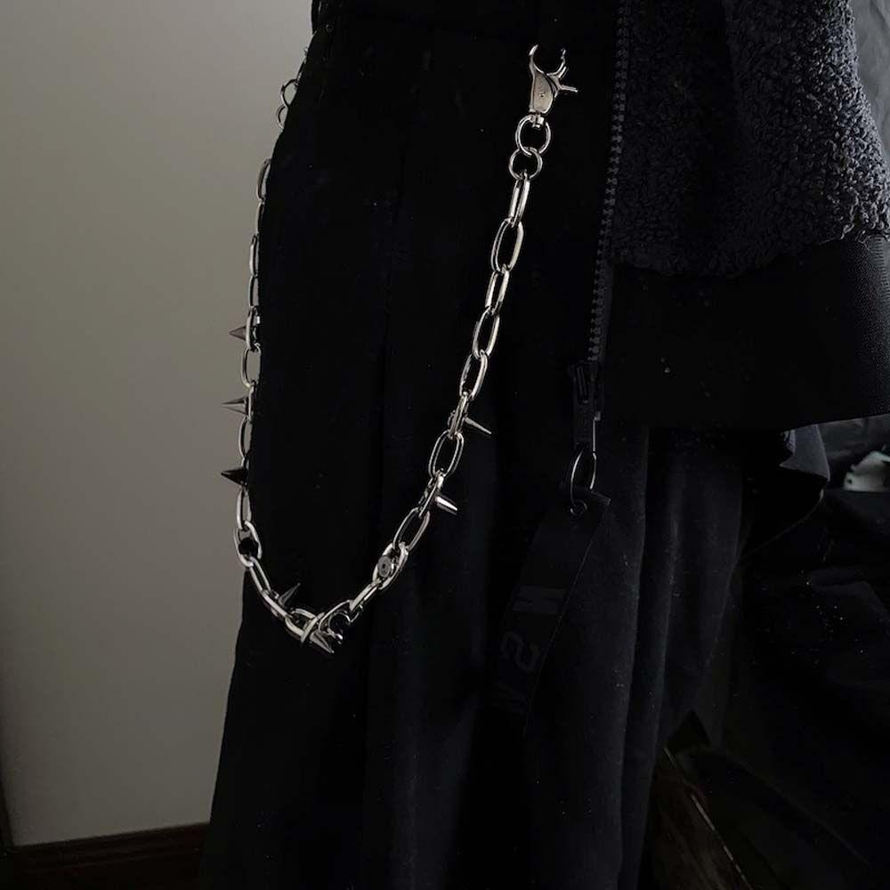 Accessories Zinc Zinc Alloy Rivet Silver Color Student Pants Chain Jeans Accessories Waist Chain Belt Chain