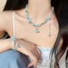 Irregular Collar Bone Chain Colourful Clavicle Chain Cartoon Jewelry Pendant Necklace  Girls