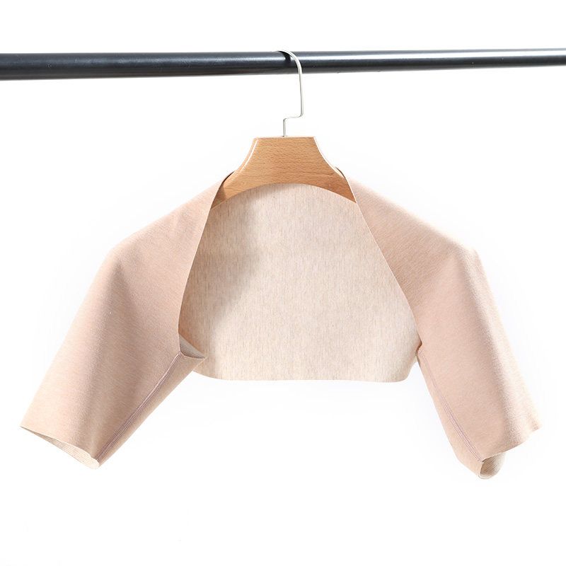 

Thin Shoulder Protectors for Women, Neck and Shoulder Warmers for Sleeping, Postpartum, and Pregnant Women, Cold-Proof Shoulder Protectors for Men [Short Sleeves] Apricot XXL