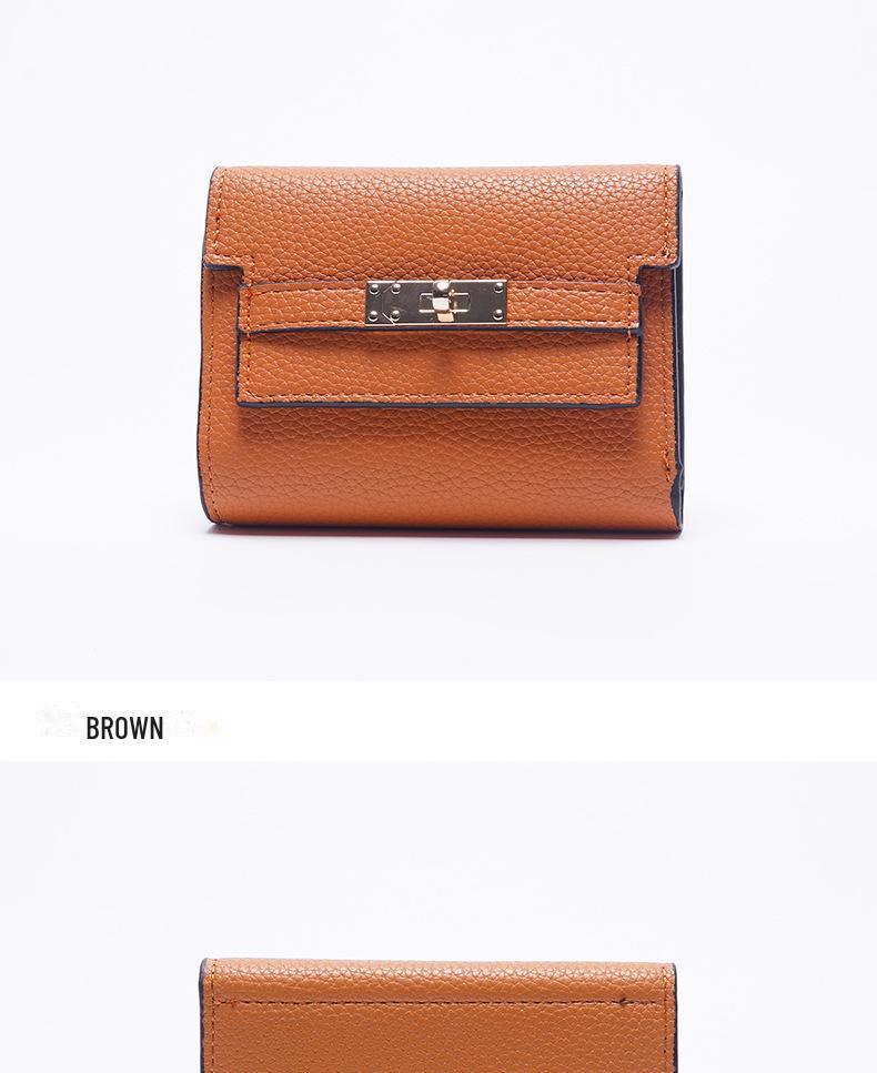 Women's High-End Simple Korean Short PU Wallet – 30% Off for Students