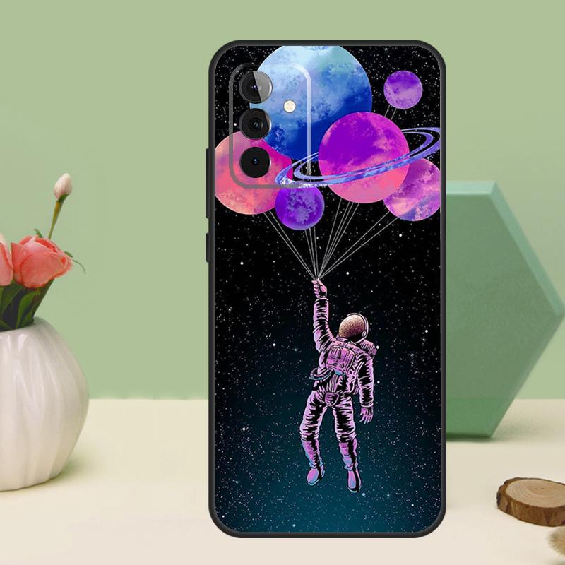 Astronaut Stars Space Planets For Samsung Galaxy A06 A16 A26 A36 A56 A52 A53 A33 A13 A34 A54 A14 A15 A35 A55 A22 A32 Case