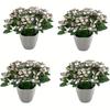 Vibrant Artificial Butterfly Flower Arrangements - Multi-Color Plastic Blooms for Indoor/Outdoor, Window Box, Pot & Party Decor
