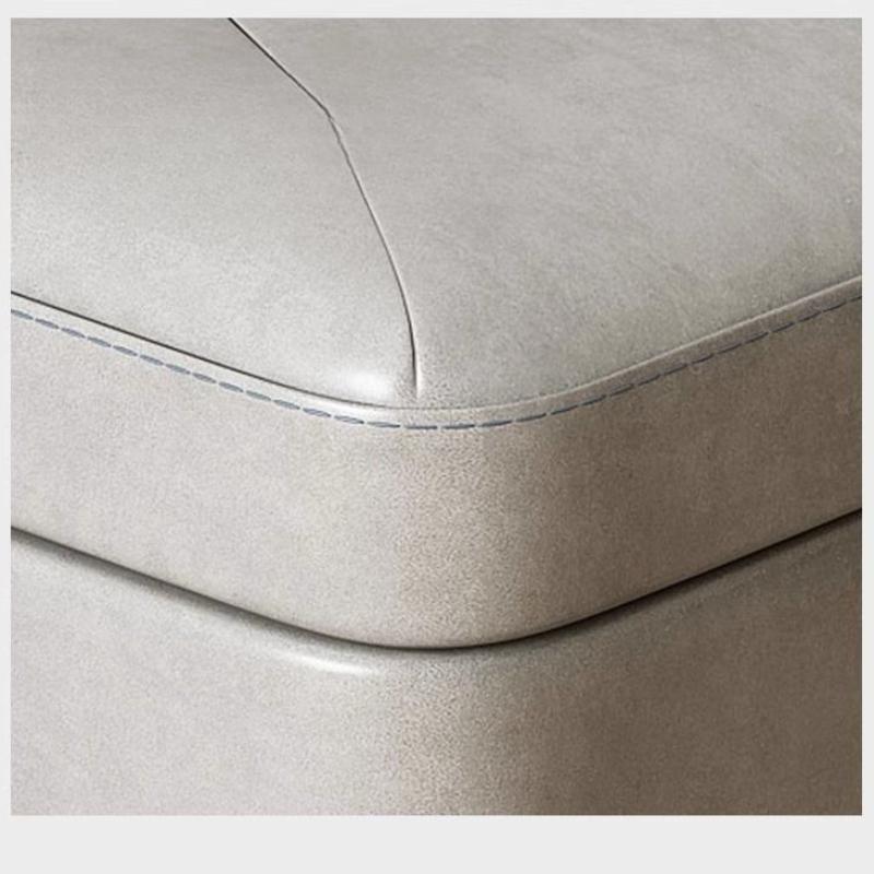 Creative Jelly Bean Stool Household Leather Ottoman Living Room Sofa Pedal Modern Doorway Shoe Stool Stylish Footrest