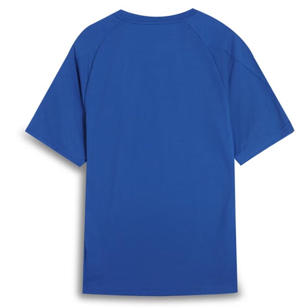 PUMA EVOSTRIPE T Shirts Unisex Blue Glaze 17 Crew Neck Moderate 690664-17