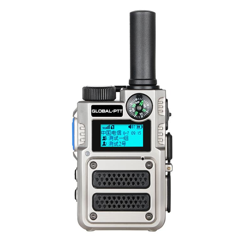 Globales 4G-Walkie-Talkie, öffentliches Außennetz mit Infrarot-Laserkompass, Zweiwege-Taschenlampe, globaler 6800-mAh-Akku für den Außenbereich