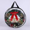 Transparent Holiday Decoration Organiser Bag With Reinforced Zippers Lightweight PVC Materials Wreath Protective Case