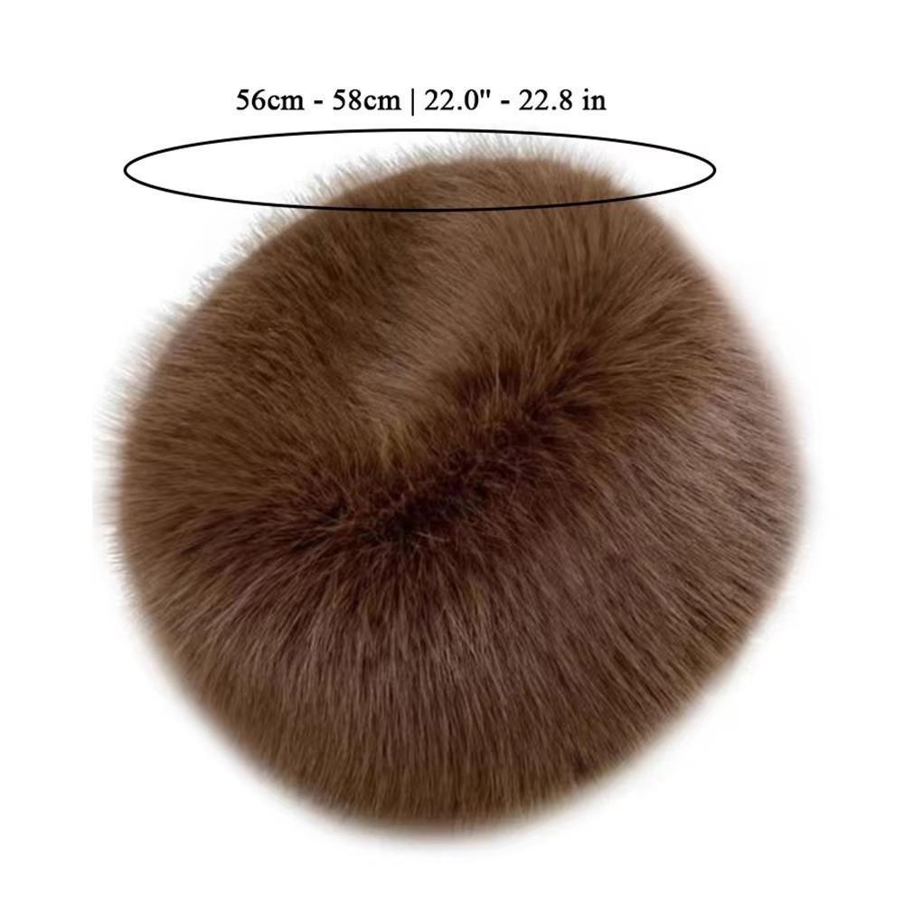 Fashion Fluffy Fur Bucket Hat Ear Protection Warm Panama Cap Soft Furry Fisherman Hat Winter